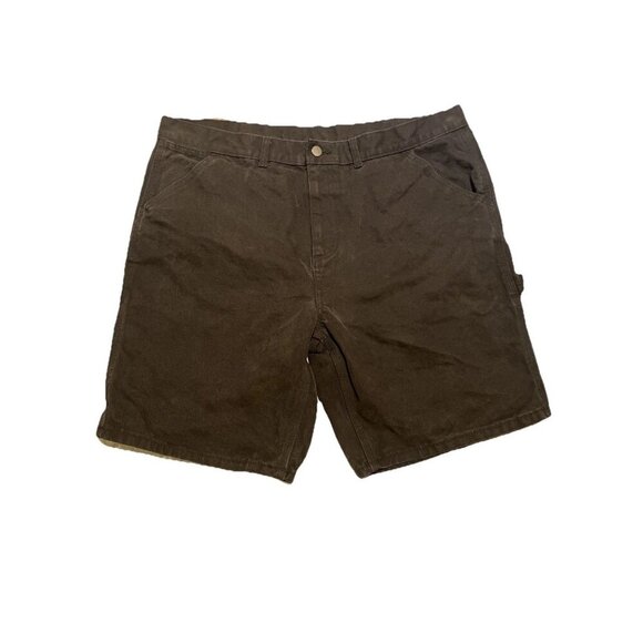 No Boundaries Shorts Men’s Size 38 Black Cargo Utility 100% Cotton Faded Work - Picture 1 of 10
